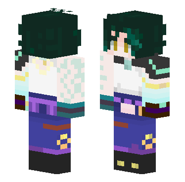 原神-魈 · 来源 littleskin.cn#80858 的 Minecraft 皮肤 预览图