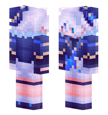 原神-芙芙【Furina，Genshin，芙宁娜 · 来源 littleskin.cn#689601 的 Minecraft 皮肤 预览图