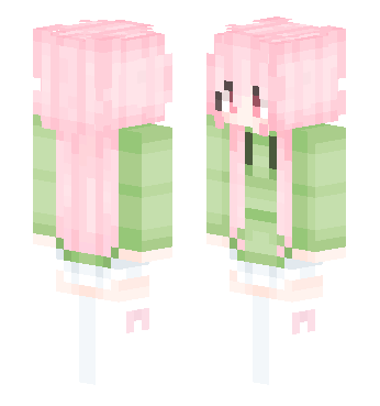 苦力怕娘长发+白丝 · 来源 littleskin.cn#384545 的 Minecraft 皮肤 预览图
