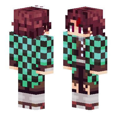 鬼灭之刃炭治郎 · 来源 littleskin.cn#99507 的 Minecraft 皮肤 预览图