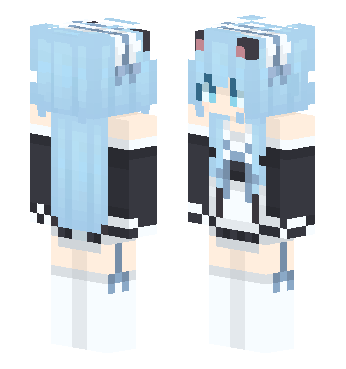 猫羽雫女仆 · 来源 littleskin.cn#408097 的 Minecraft 皮肤 预览图