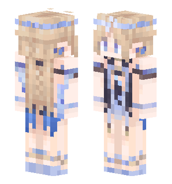 鸣潮-卡提希娅Cartethyia · 来源 littleskin.cn#614951 的 Minecraft 皮肤 预览图
