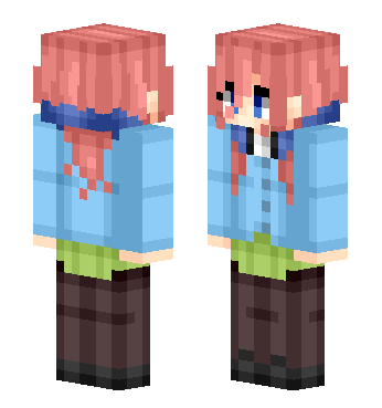 中野三玖 · 来源 littleskin.cn#184131 的 Minecraft 皮肤 预览图