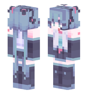 Miku初音 · 来源 littleskin.cn#310501 的 Minecraft 皮肤 预览图