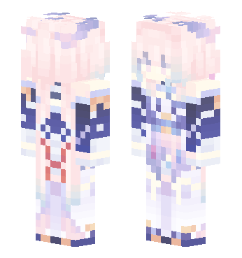 原神 · 珊瑚宫心海 · 来源 littleskin.cn#396806 的 Minecraft 皮肤 预览图