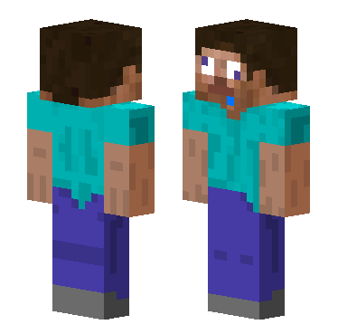 傻子史蒂夫 · 来源 littleskin.cn#212910 的 Minecraft 皮肤 预览图