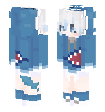 小鲨鱼Gura 93f80ebf464f3 · 来源 skin.mualliance.ltd#402 的 Minecraft 皮肤 预览图