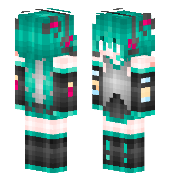 Miku · 来源 skin.mualliance.ltd#198 的 Minecraft 皮肤 预览图